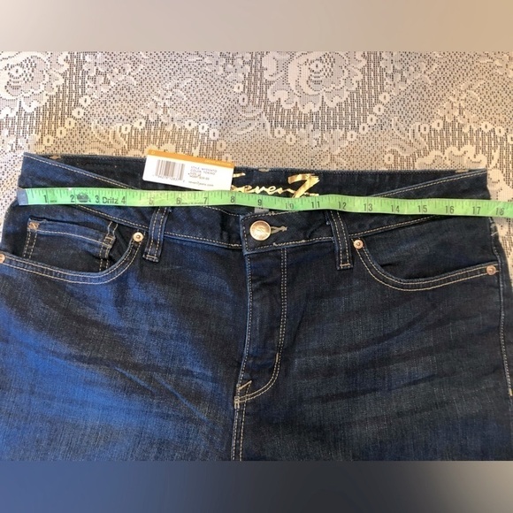 Seven7 Slimming 5” Dark Denim Shorts 12 NWT - Picture 8 of 10
